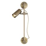 7013/1W HIGHTECH ODL25 683 Настенный св-к поворотный на 50°/180° металл/под латунь IP20 LED GU10 10W 220V MANCHESTER