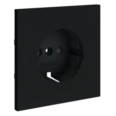 VLS000707 Накладка для розетки с заземлением и защитными шторками, S70 (графит). (ТМ Maytoni)