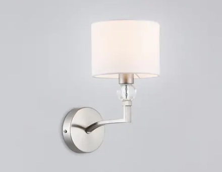 Светильник настенный LH71125 SN/WH никель/белый E14 max 40W 220*140*250