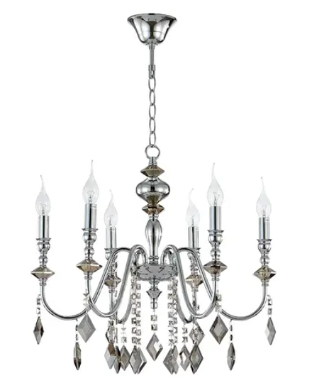 Люстра Crystal Lux MERCEDES SP6 CHROME/SMOKE 0950/306