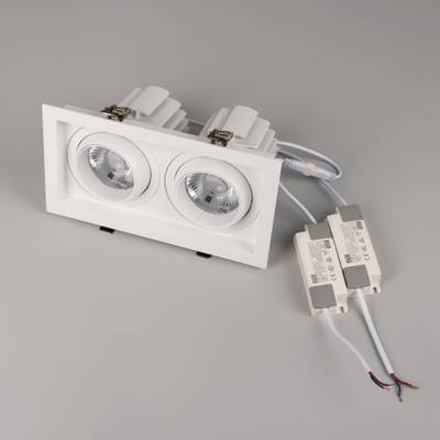 Светильник MS-VORTEX-BUILT-S250x140-2x30W Warm3000 (WH-WH, 30 deg, 230V) (Arlight, IP20 Металл, 5 лет)