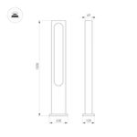 Светильник LGD-MUSE-BOLL-H1500-18W Warm3000 (DG, 328 deg, 230V) (Arlight, IP65 Металл, 3 года)