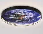 Светильник светодиодный настенно-потолочный FW11136 BK черный 50W LED 3000-6400K D800*38
