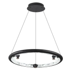 7001/44L HIGHTECH ODL25 253 Подвесной светильник черный ice crack/акрил разд. Вкл. с ПДУ IP20 LED 44W 1309Лм 3000/3800/4800K CRI > 90 CAYON