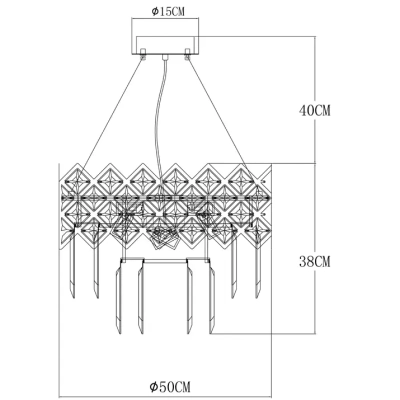 Подвесная люстра Arte Lamp WEZEN A1006SP-8CC, 8хE14