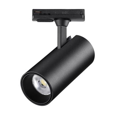359158 PORT NT23 091 черный Светильник трековый однофазный двухжильный IP20 LED 24W 220V 4000К 2300Лм SELENE