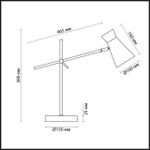3790/1T LOFTI LN19 000 матовый черный, золотой Настольная лампа E14 1*40W 220V LIAM