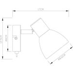 Спот Arte Lamp FALENA A3117AP-1WH, 1хE14