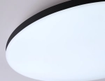 Потолочный светодиодный светильник с Wi-Fi Яндекс Алисой/Tuya/Smart Home/Alexa FZ2005 BK черный IP54 25W 3000K-6500K+RGB D370*55 (ПДУ ИК)