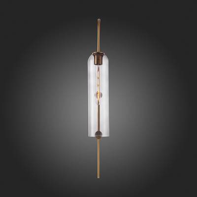 SL1145.341.01 Светильник настенный ST-Luce Латунь/Дымчатый E27 1*60W