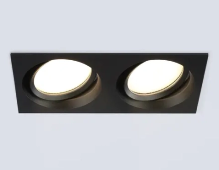 Светильник встраиваемый TN6661/2 BK черный IP44 GX53/2 220*110*48