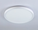 Потолочный светодиодный светильник FZ3001 WH белый IP44 24W+10W 6400+6400К D290*40 (Без ПДУ)