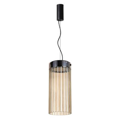 5047/10L L-VISION ODL24 303 черный/светл.янтарный/металл/стекло Подвес LED 10W 4000К 1237Лм PILLARI