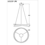 Подвесная люстра Arte Lamp SWING A2522SP-2WH, 1хLED