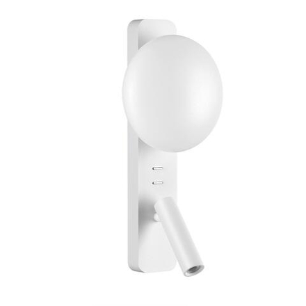 7049/5WL HIGHTECH ODL25 473 металл/акрил белый Настенный светильник IP20 LED 1*5W + 1*3W ALBERGO