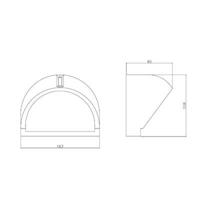 Фасадный светильник Arte Lamp URBAN A2801AL-1GY, 1хE27