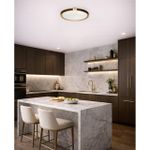 7667/DL COLOR SN 132 Светильник пластик/белый/черный/золотой LED 48Вт 4000К D405 IP43 FAVEMO BLACK