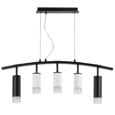 LR7358723631 Люстра RULLO 5х50W GU10 ЧЕРНЫЙ/БЕЛЫЙ (571735+214436-3+214487-2+202431-5)