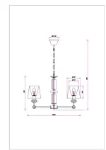 Подвесная люстра Arte Lamp BROCCA A4093LM-5AB, 5хE14