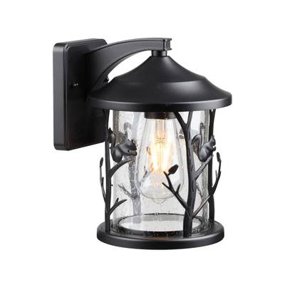 4963/1W NATURE ODL22 735 черный/стекло Ландшафтный настен.светильник E27 1*60W IP44 CUITA