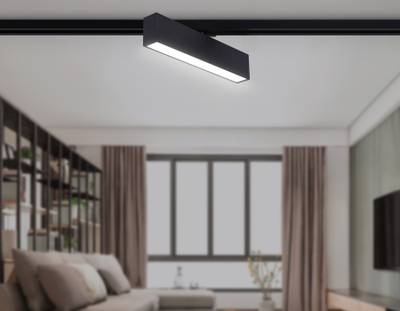 Светильник светодиодный трековый GL6767 BK черный LED 12W 4200K 300*22*48