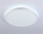 Потолочный светодиодный светильник FZ3001 WH белый IP44 24W+10W 6400+6400К D290*40 (Без ПДУ)