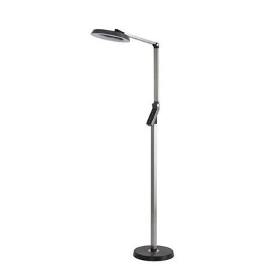 8332/15FL LEDIO LN26 458 темно-серый, металл/пластик Торшер LED 15W 3000/4000/6000K ССТ/диммер/LCD 220-240V GENRI