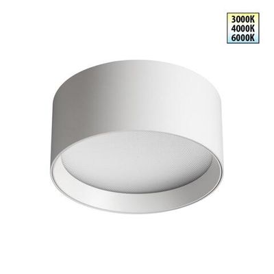 359596 OVER NT25 392 белый Светильник накладной светодиодный с переключ. цв. температуры IP20 LED 18W 220-240V 3000К\4000К\6000К ORBIS