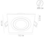 Точечный встраиваемый светильник Arte Lamp TARF A2168PL-1BK, 1хGU10