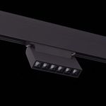 ST364.436.06 Магнитный трековый светильник Черный LED 1*6W 3000K 532Lm Ra&gt;80 36° IP20 L120xW22xH108 48V
