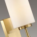 4990/1W HALL ODL23 657 матов. золотой/белый/стекло Бра E27 40W KASALI