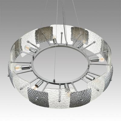 6588/8 MODERNI LN25 хром/тонированное стекло, металл/стекло Люстра подвесная E14 8*40W 220V LIBERTI