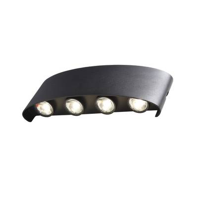 SL089.401.08 Светильник уличный настенный ST-Luce Черный кварцевый LED 8*1W 4000K