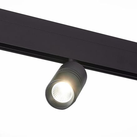 ST365.436.07 Магнитный трековый светильник Черный LED 1*7W 3000K 595Lm Ra&gt;80 36° IP20 L-xW44xH90 48V