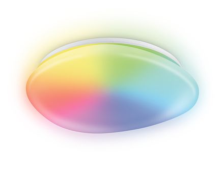 Светильник светодиодный RGB с пультом  FZ1610 FR матовый IP20 40W 3000-6500K+RGB 410*100 (ПДУ ИК)
