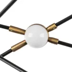 745247 Люстра BERGAMO LED 5Wх12 4800LM ЧЕРНЫЙ МАТОВЫЙ/ЗОЛОТО 4000K Lightstar