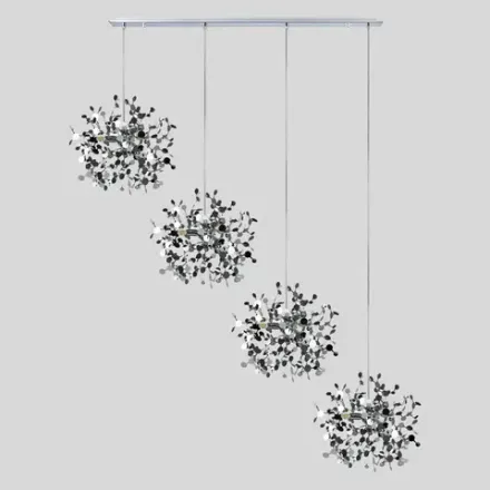 L4PL721134 Подвес четверной линейный EXTRA 4x3x5W(led) G9  (721134 - 4 + 572144 -1) ХРОМ Lightstar