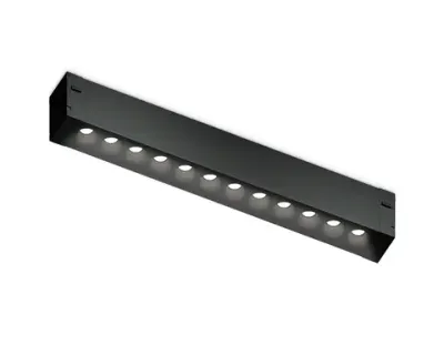 Светильник светодиодный трековый для шинопровода Magnetic GL1720 BK черный IP20 12W 4200K 220V 24° 232*25*42 (Без ПДУ)