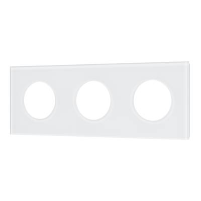 Рамка стеклянная FRM-GLARE-GC-3-WH (Arlight, -)