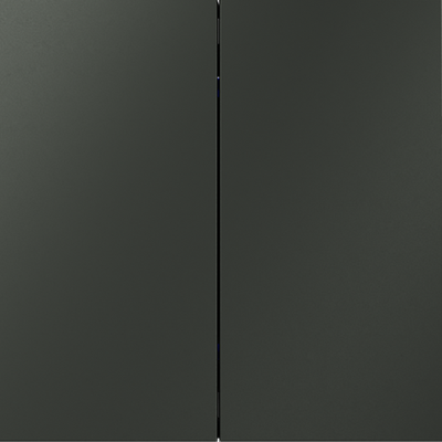 VLS020606 Выключатель с самовозвратом встраиваемый VOLTUM S70 двухклавишный 10А, (титан) (ТМ Maytoni)
