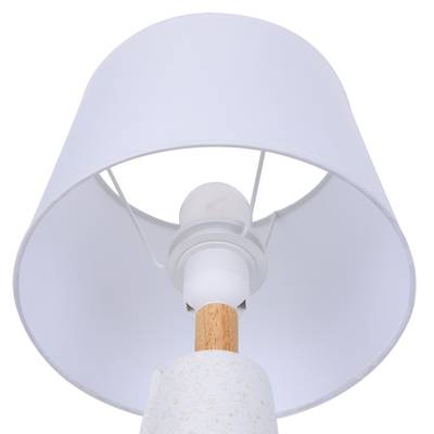 8210/1T MODERNI LN25 белый, керамика/текстиль Настольная лампа Е27 1*60W 220V VISIONA