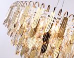 Подвесная люстра с хрусталем TR5258/11 SGD/CL золото/прозрачный E27*11 max 40W D600*400