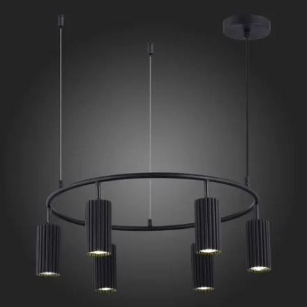 SL1213.403.06 Светильник подвесной ST-Luce Черный/Черный GU10 6*5W 4000K
