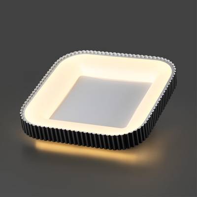 7768/56L AVRA LED SN Светильник металл/белый/черный LED 56Вт+14Вт 3000-6000K 500х500 IP43 пульт ДУ+подсветка SHARMEL