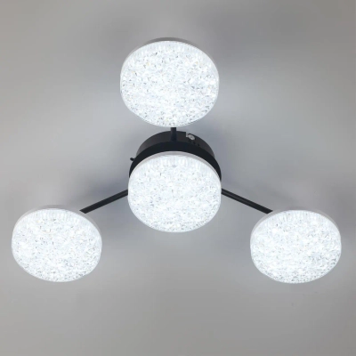 8236/4CL LEDIO LN25 000 черный, металл/акрил Люстра потолочная с ПДУ LED 55W 3000-6000К 220V DIDANA