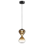 5094/4LA PENDANT ODL25 357 черный/золотой градиент/прозрачн./металл/стекло Подвес LED 4W 4000K 388Лм GLESSI