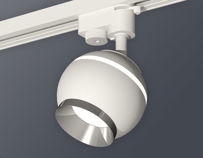 Комплект трекового светильника XT1101021 SWH/PSL белый песок/серебро полированное MR16 GU5.3 LED 3W 4200K (A2520, C1101, N7032)