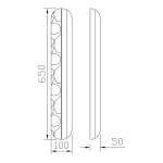 Бра Brilloux FL1203-6W, LED