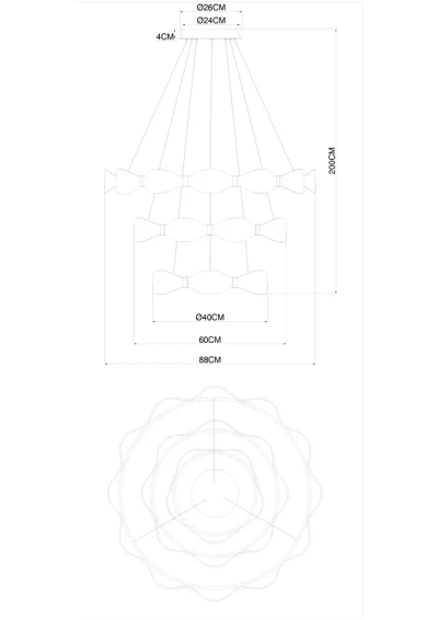 Подвесная люстра Arte lamp GRACE A1868SP-3PB, 1хLED