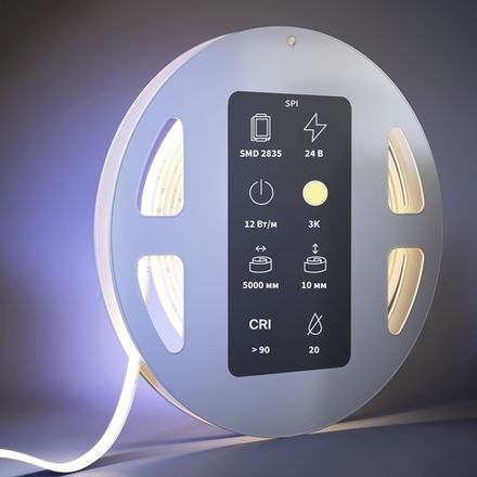 Светодиодная лента 24В COB 12Вт/м 3000K 5м IP 20 201254. TM Maytoni